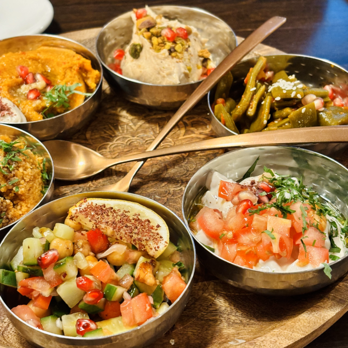 Mezze-Auswahl im Restaurant Mirou