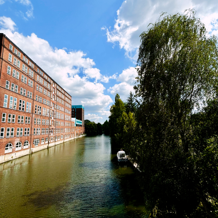 Der Mittelkanal in Hamburg-Hamm