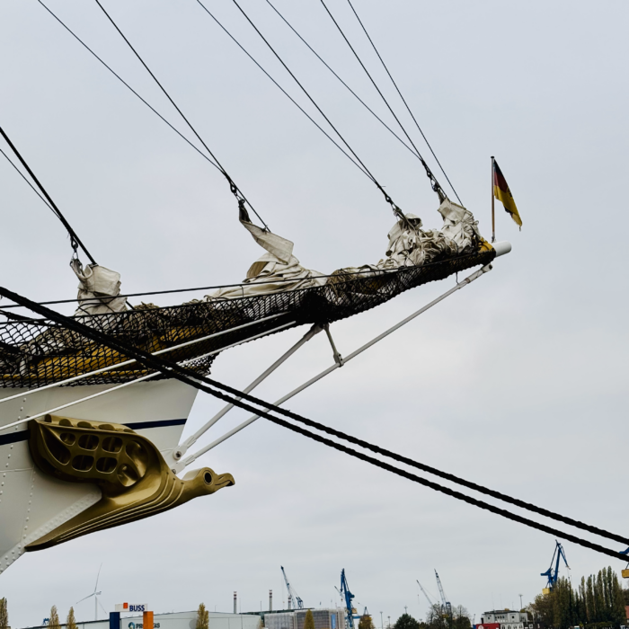 Die Galionsfigur der Gorch Fock